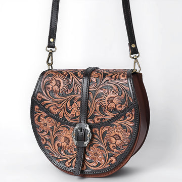 American Darling CrossBody Hand Tooled Full Grain Genuine Leather Western Women Bag Handbag Purse | for Cute